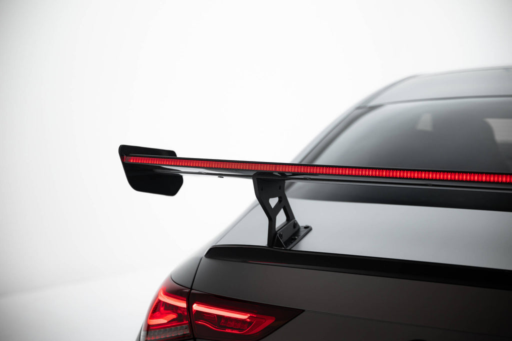 Maxton Design Carbon Spoiler With Internal Brackets Uprights + LED Mercedes-Benz CLA Coupe C118 / C118 Facelift für Mercedes-Benz CLA C118
