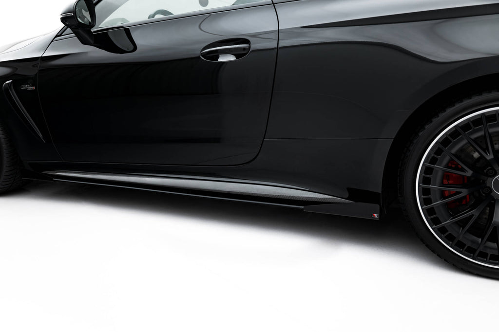 Maxton Design Seitenschweller Flaps passend für Mercedes-AMG CLE 53 Aero C236 schwarz Hochglanz
