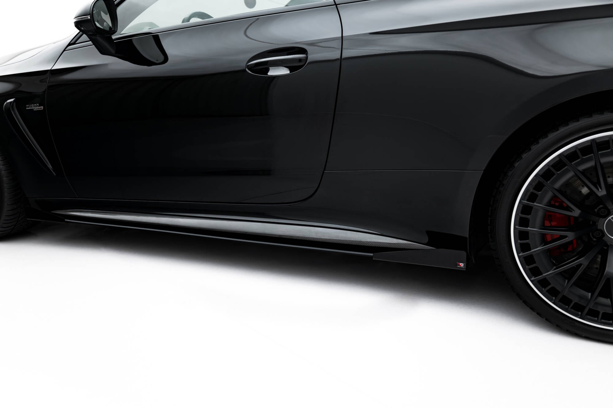 Maxton Design Street Pro Street+ Seitenschweller Leisten + Flaps passend für Mercedes-AMG CLE 53 Aero C236 schwarz Hochglanz