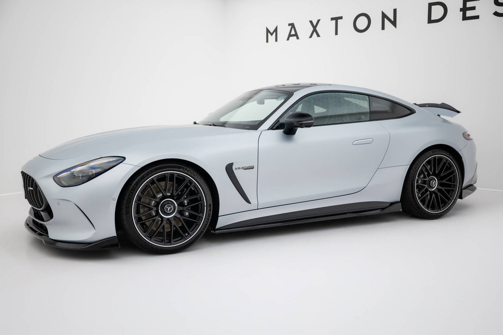 Maxton Design Street+ Seitenschweller Leisten V.2 passend für Mercedes-AMG GT 63 / 55 / 63 S E Performance C192 schwarz Hochglanz