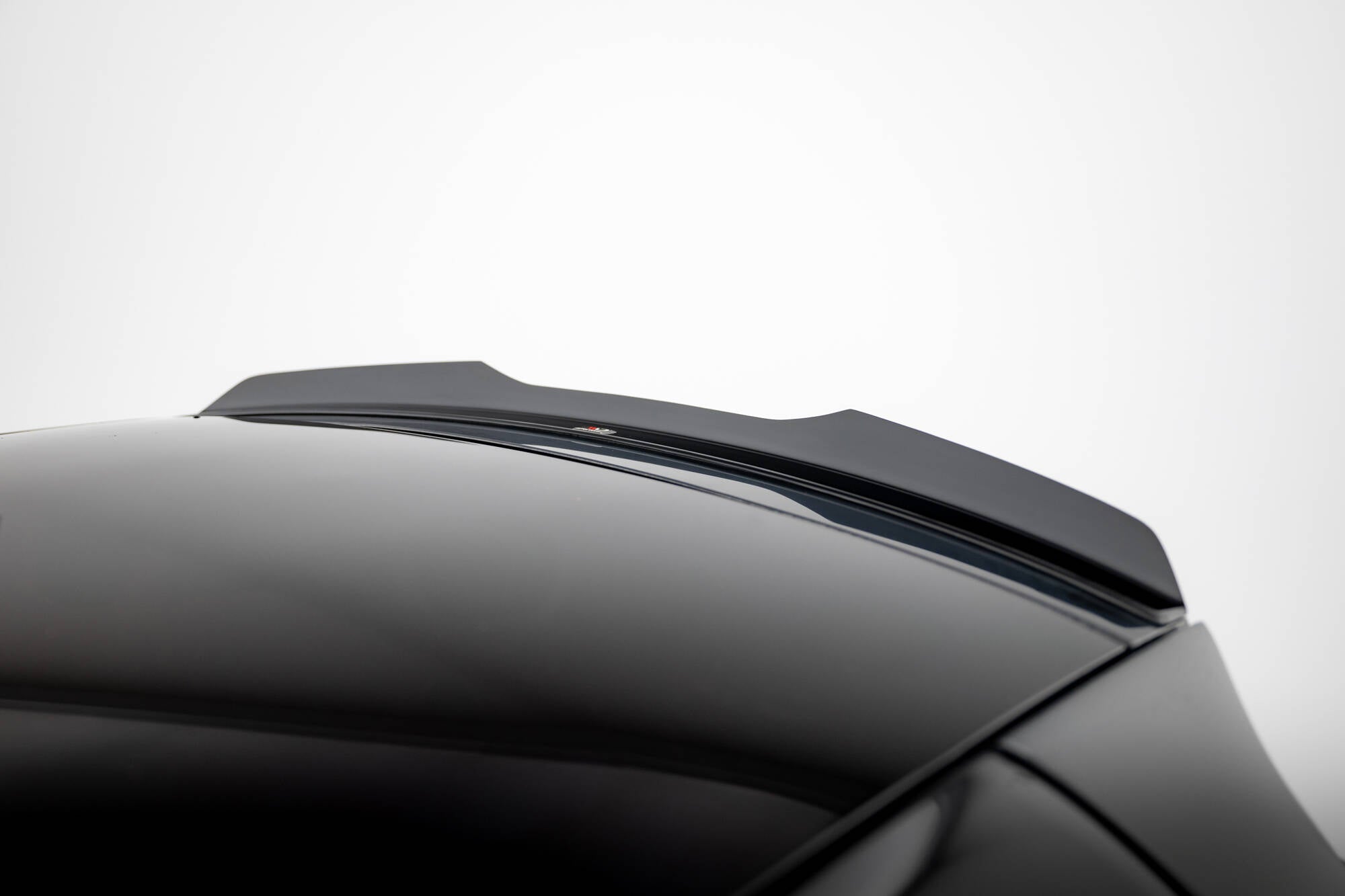 Maxton Design Spoiler CAP passend für Brabus Smart Fortwo C451 Facelift schwarz Hochglanz