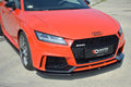 Maxton Design Street+ Spoilerlippe Front Ansatz V.1 passend für Audi TT RS 8S schwarz Hochglanz
