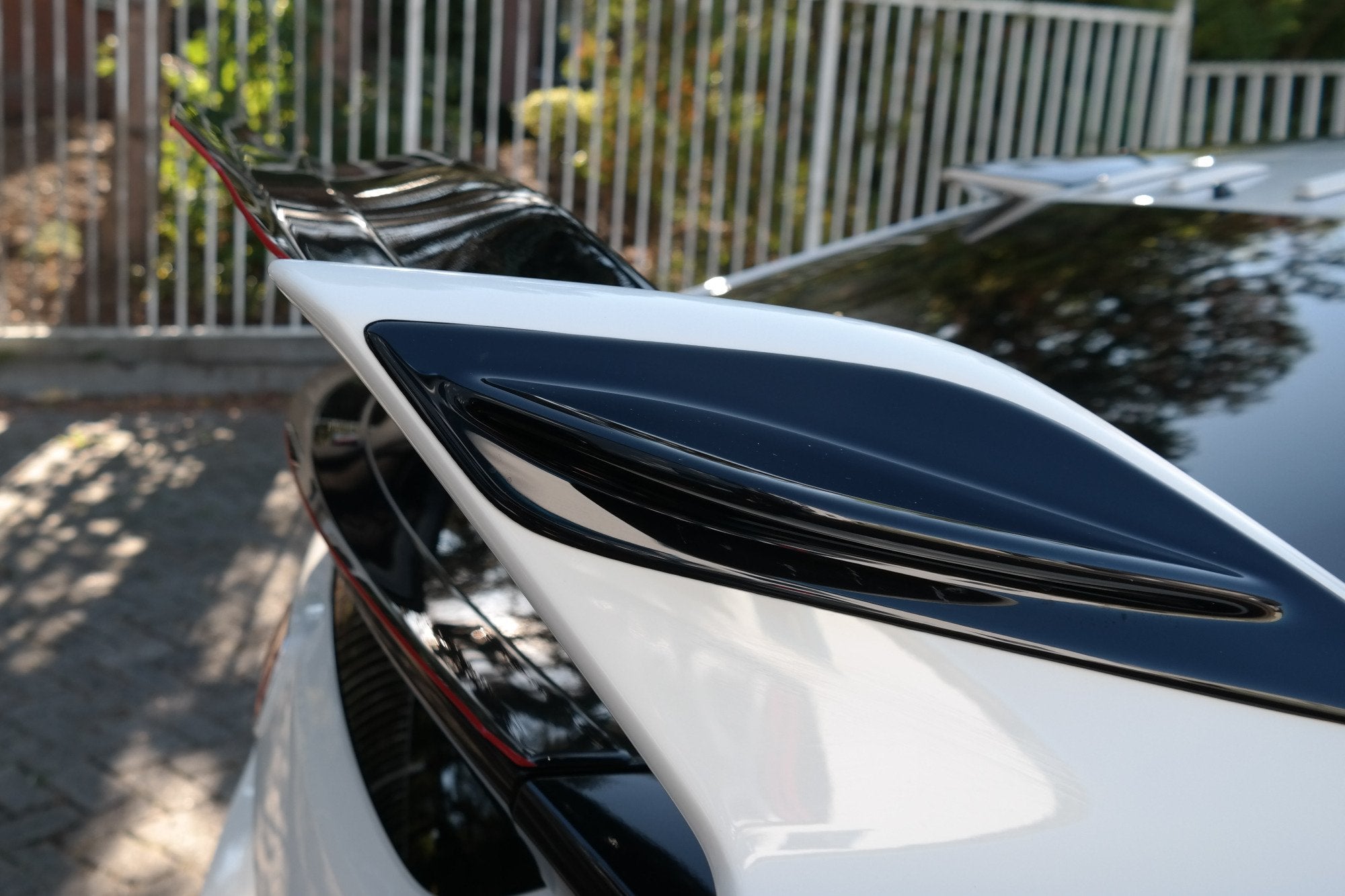 Maxton Design OBERER Spoiler CAP V.2 für HONDA CIVIC X TYPE R Carbon Look