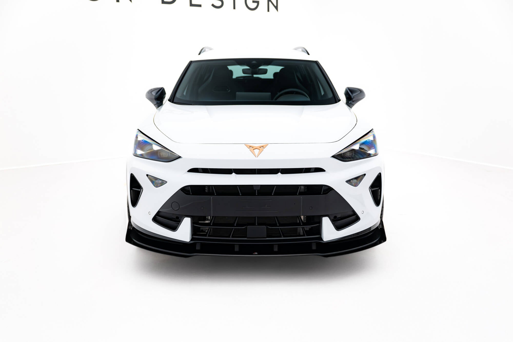 Maxton Design Street Pro Street+ Spoilerlippe Front Ansatz + Flaps passend für Cupra Formentor Mk1 Facelift schwarz Hochglanz