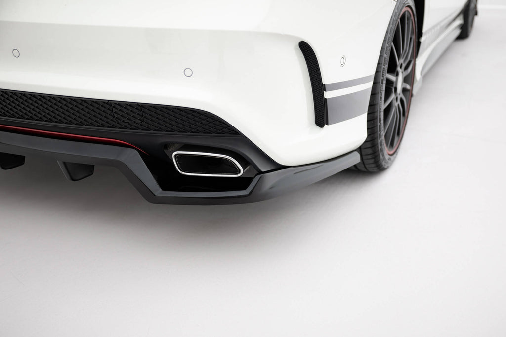 Maxton Design Street+ Mittlerer Diffusor RACE passend für Mercedes-Benz CLA AMG-Line C117 schwarz Hochglanz