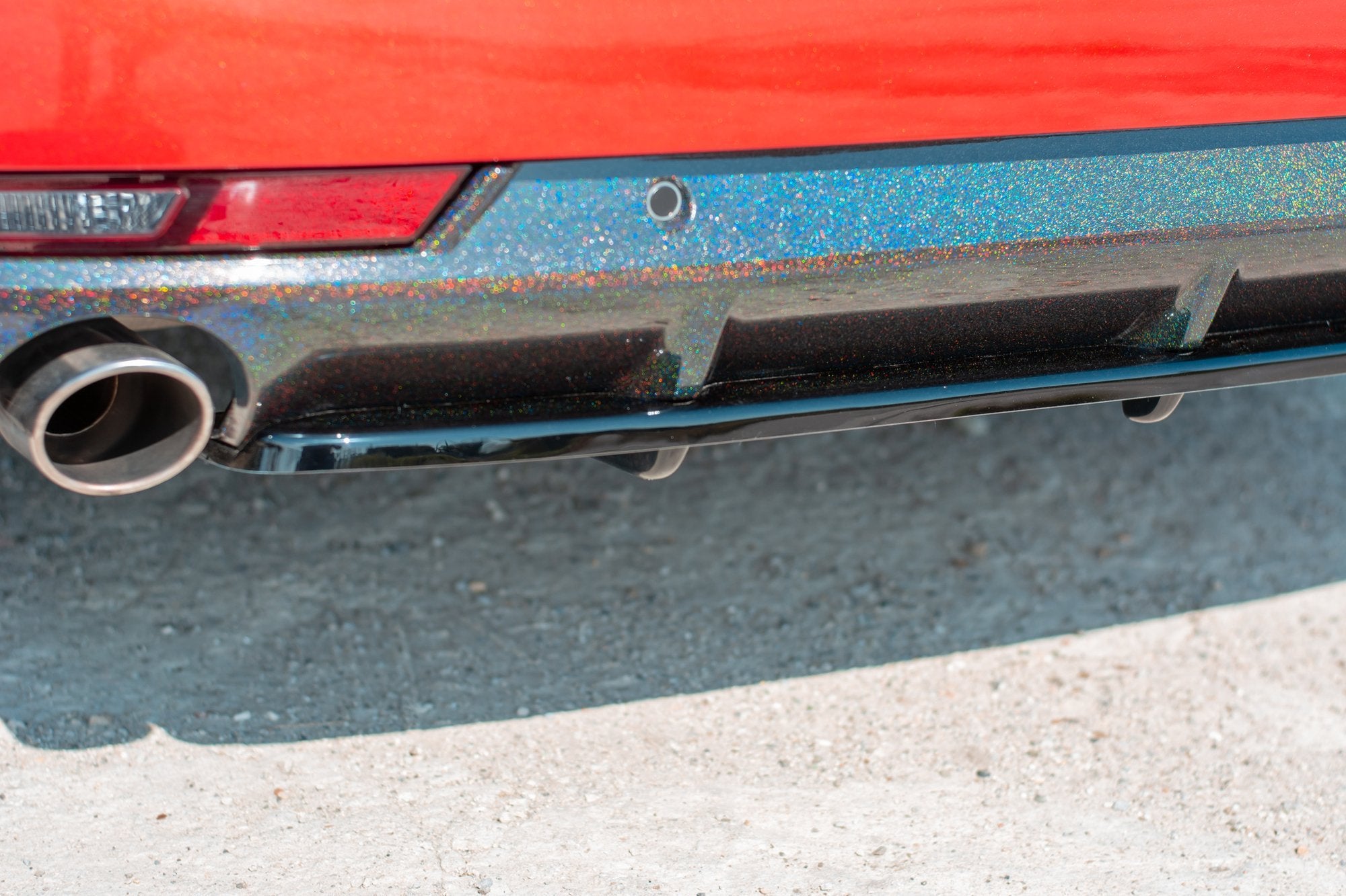 Maxton Design Mittlerer Diffusor Heck Ansatz für(mit einem vertikalem balken) Peugeot 508 SW Mk2 Carbon Look