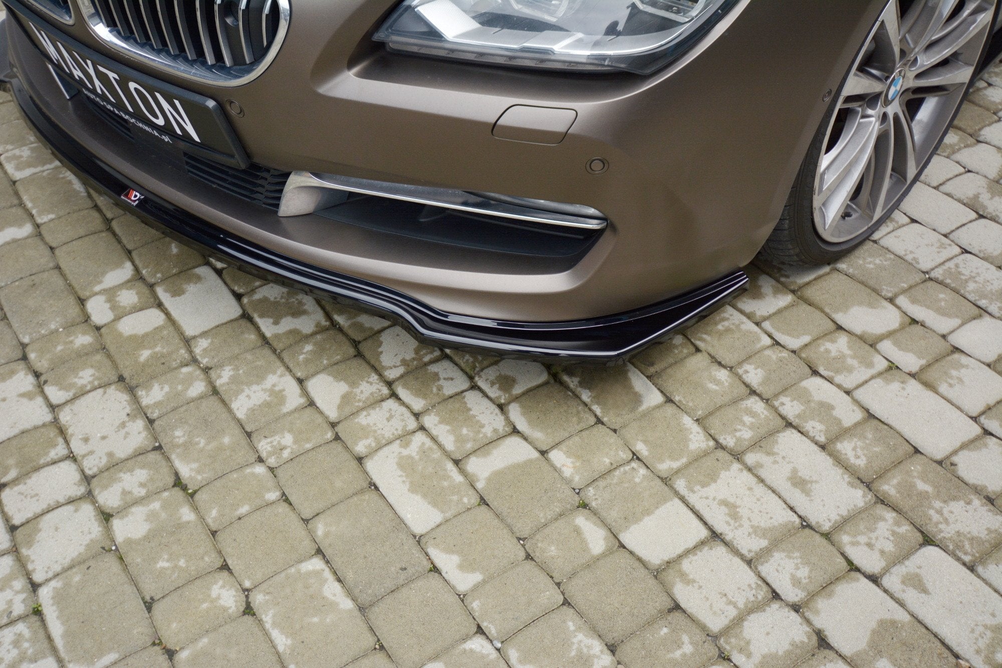 Maxton Design Street+ Spoilerlippe Front Ansatz passend für BMW 6er GRAN COUPÉ schwarz Hochglanz