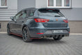 Maxton Design Diffusor Heck Ansatz V.1 passend für Seat Leon Cupra Mk3 FL Sportstourer schwarz Hochglanz