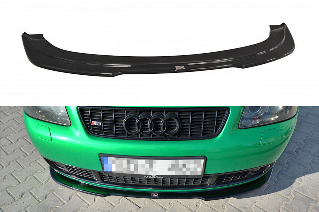 Maxton Design Street+ Spoilerlippe Front Ansatz passend für AUDI S3 8L schwarz Hochglanz