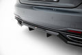 Maxton Design Street+ Mittlerer Diffusor RACE passend für Audi A5 F5 Facelift schwarz Hochglanz