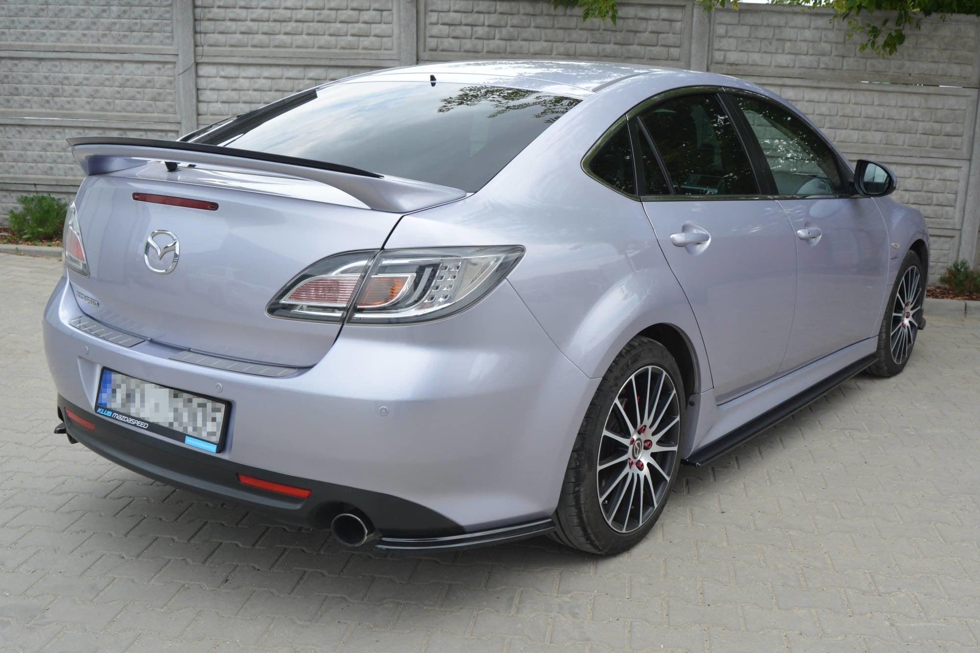 Maxton Design Spoiler CAP für MAZDA 6 MK2 SPORT HATCH (GH-SERIES) vor Facelift schwarz matt