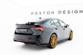Maxton Design Heck Ansatz Flaps Diffusor V.1 passend für Skoda Octavia RS Liftback / Combi Mk4 Facelift schwarz Hochglanz