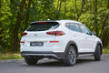 Maxton Design Heck Ansatz Flaps Diffusor passend für Hyundai Tucson Mk3 Facelift schwarz Hochglanz