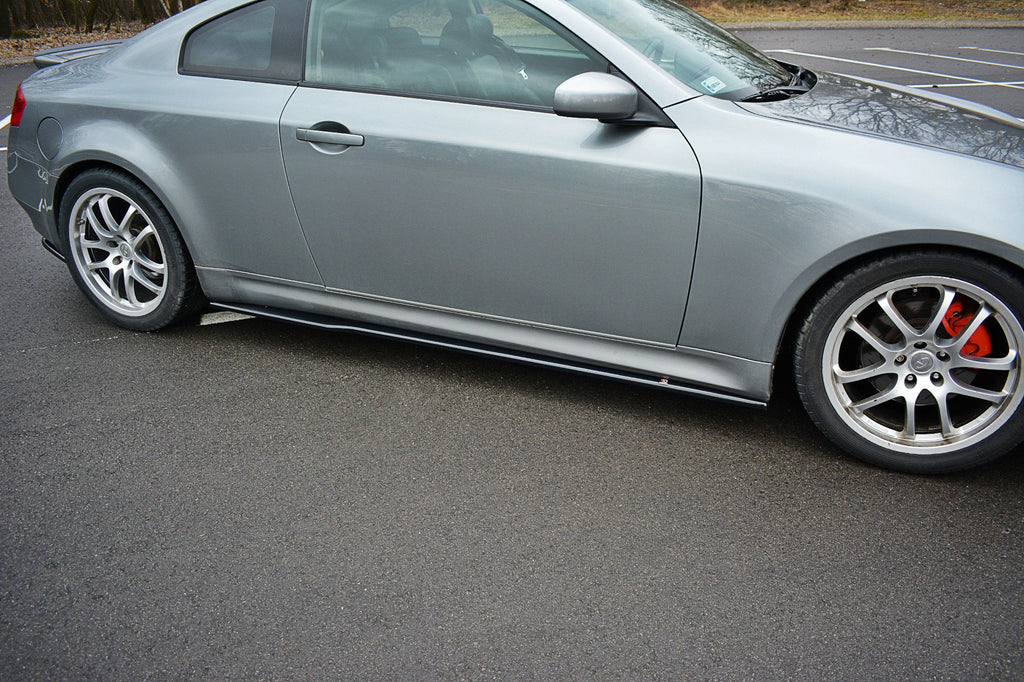 Maxton Design Seitenschweller Ansatz für INFINITI G35 COUPE schwarz matt
