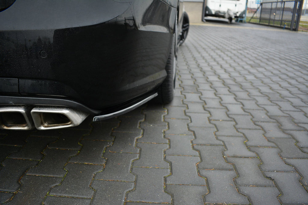 Maxton Design Heck Ansatz Flaps Diffusor passend für Mercedes-Benz E63 AMG W212 schwarz Hochglanz