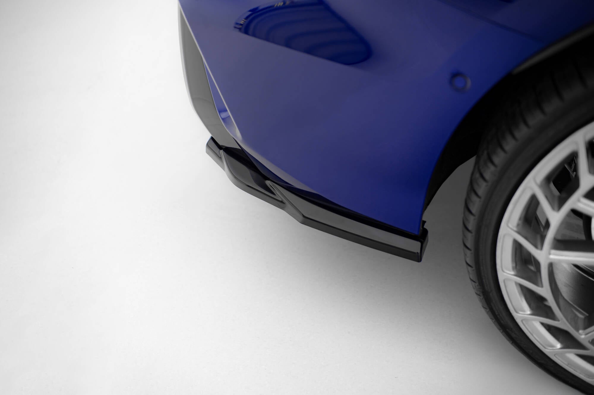 Maxton Design Heck Ansatz Flaps Diffusor V.3 passend für Audi S3 Limousine 8Y Facelift schwarz Hochglanz