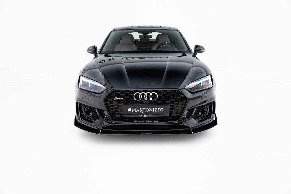 Maxton Design Sport Street+ Spoilerlippe Front Ansatz V.2 passend für Audi RS5 Coupe / Sportback F5