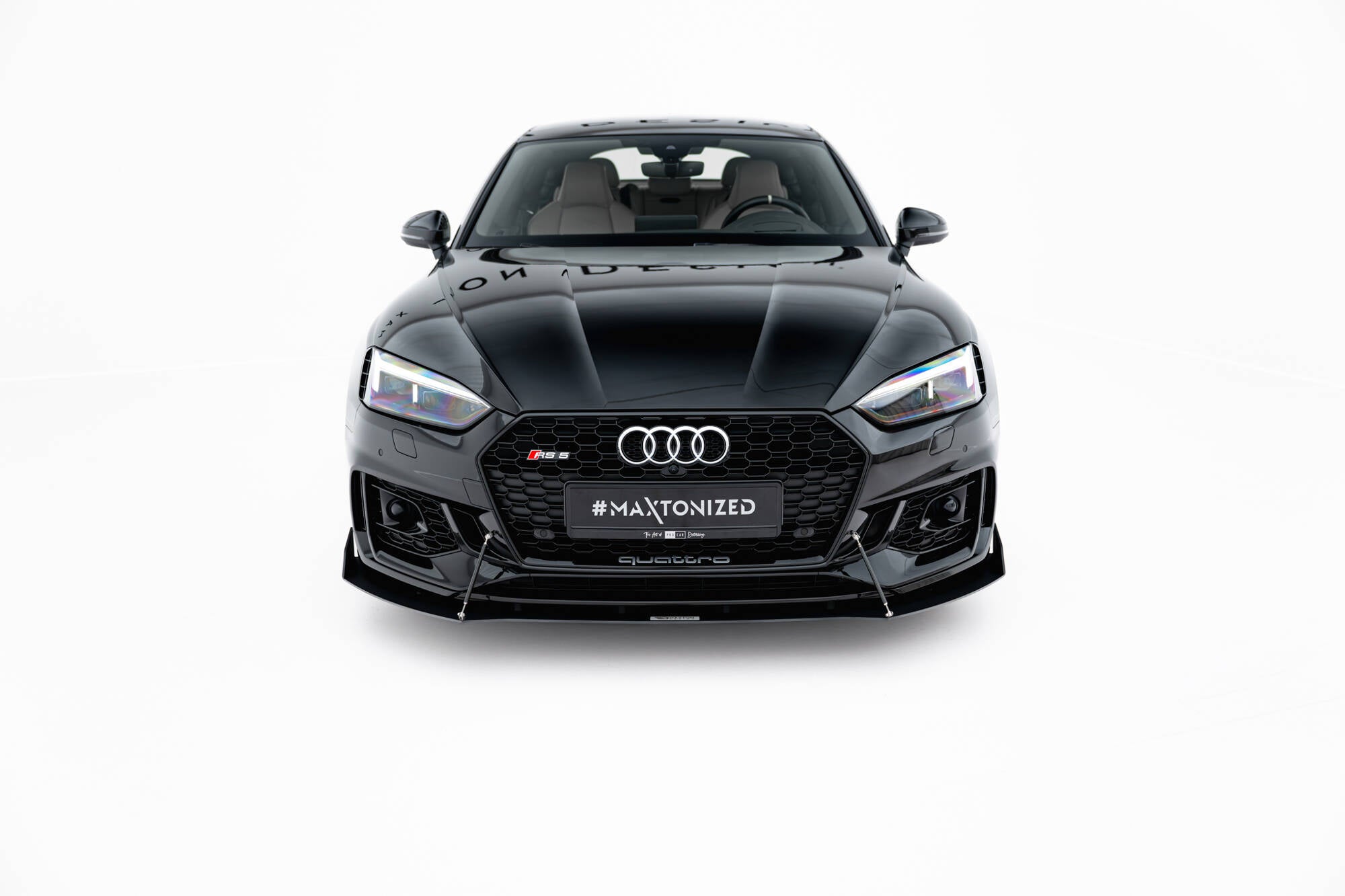 Maxton Design Sport Street+ Spoilerlippe Front Ansatz V.2 passend für Audi RS5 Coupe / Sportback F5