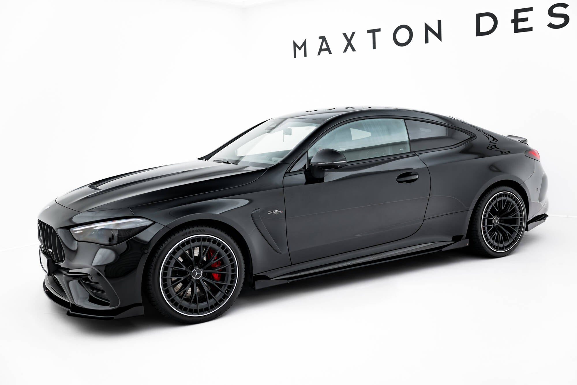 Maxton Design Street Pro Street+ Seitenschweller Leisten + Flaps passend für Mercedes-AMG CLE 53 Aero C236 schwarz Hochglanz