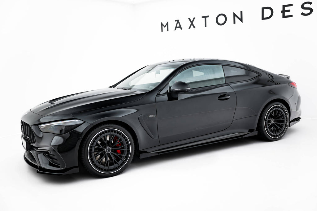 Maxton Design Seitenschweller Flaps passend für Mercedes-AMG CLE 53 Aero C236 schwarz Hochglanz