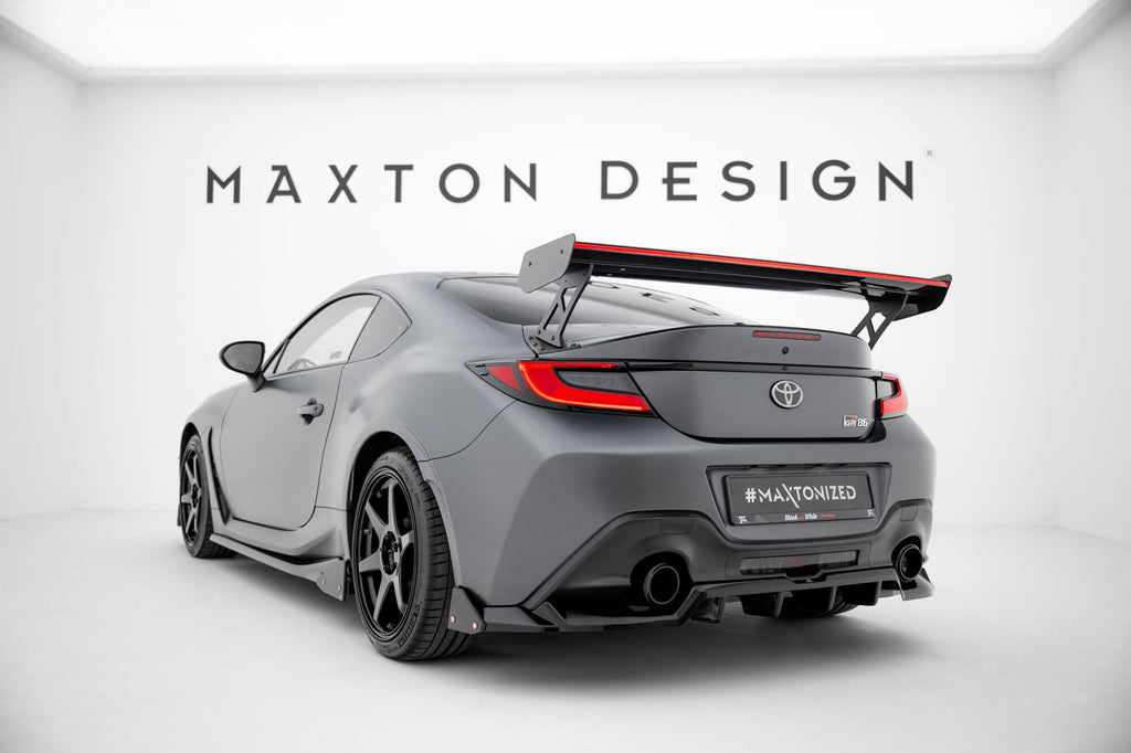 Maxton Design Carbon Spoiler With External Brackets Uprights + LED Toyota GR86 / Subaru BRZ Mk2 für Toyota GR86 Mk1