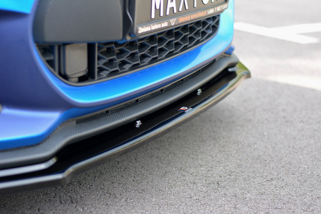 Maxton Design Street+ Spoilerlippe Front Ansatz V.1 passend für SUZUKI SWIFT 6 SPORT schwarz Hochglanz