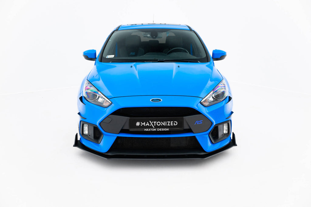 Maxton Design Street Pro Street+ Spoilerlippe Front Ansatz passend für / Frontansatz V.2 Ford Focus RS Mk3