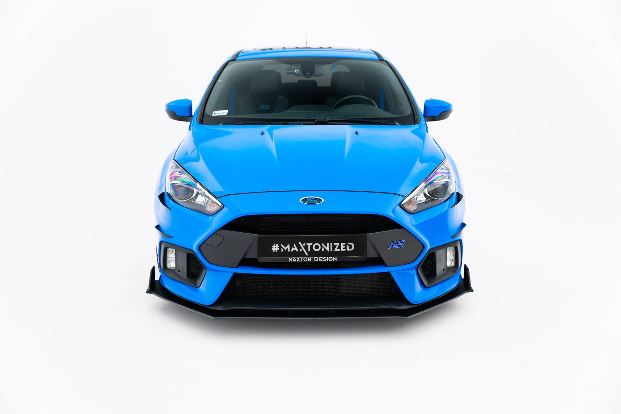 Maxton Design Street Pro Street+ Spoilerlippe Front Ansatz passend für / Frontansatz V.2 Ford Focus RS Mk3