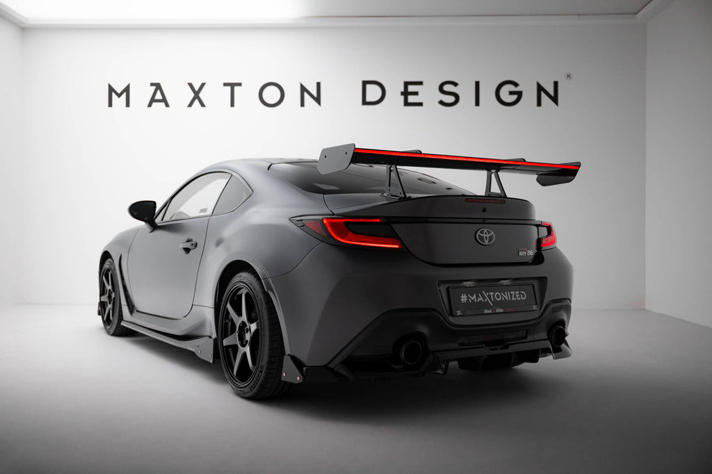 Maxton Design Carbon Spoiler With Upper Swan Mounting + LED Toyota GR86 / Subaru BRZ Mk2 für Toyota GR86 Mk1