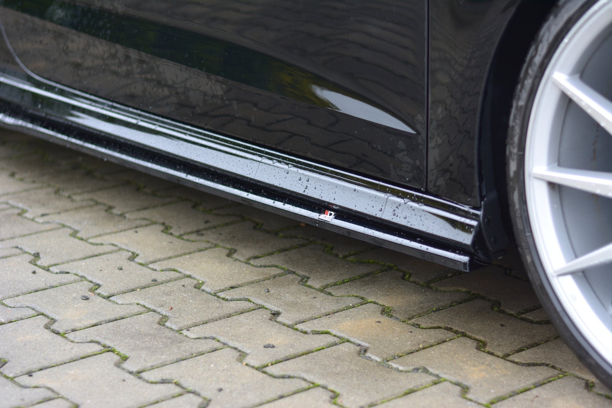 Maxton Design Street+ Seitenschweller Leisten passend für Audi S3/A3 S-Line Hatchback 8V/8V Facelift schwarz Hochglanz