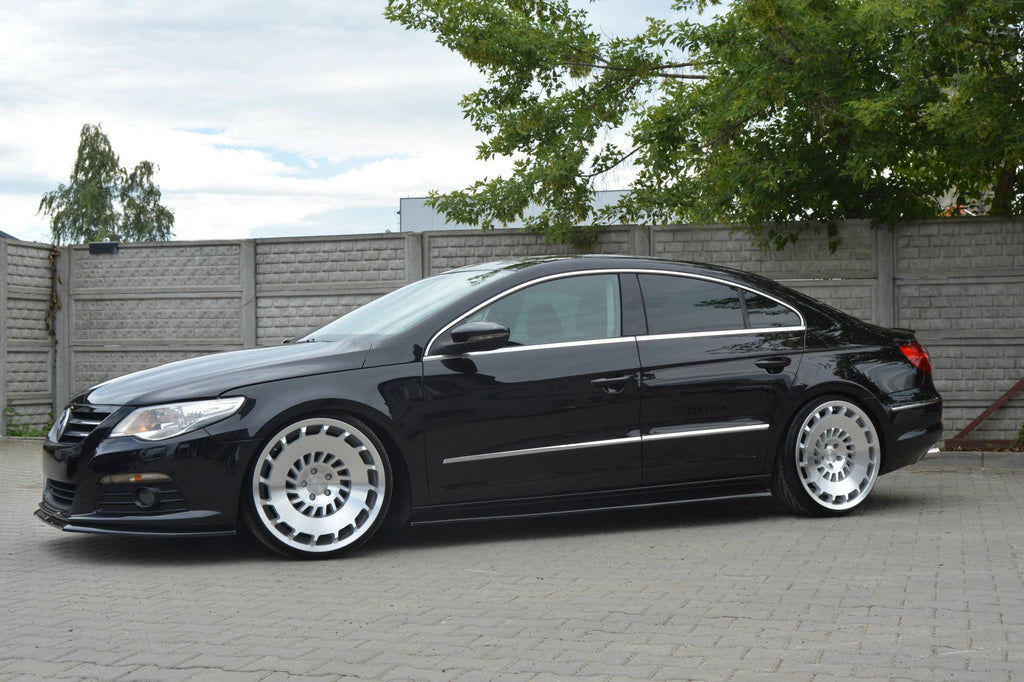 Maxton Design Street+ Seitenschweller Leisten passend für VW PASSAT CC STANDARD schwarz Hochglanz