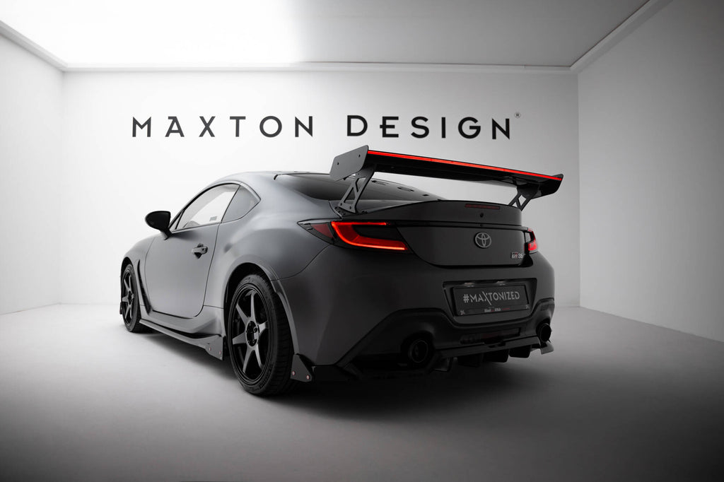 Maxton Design Carbon Spoiler With External Brackets Uprights + LED Toyota GR86 / Subaru BRZ Mk2 für Toyota GR86 Mk1