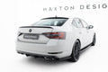 Maxton Design Heck Ansatz Flaps Diffusor V.2 passend für Skoda Superb Liftback / Combi Mk3 schwarz Hochglanz