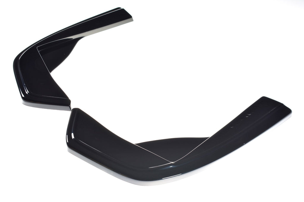 Maxton Design Heck Ansatz Flaps Diffusor passend für Mercedes-AMG C 43 Limousine W205 Facelift schwarz Hochglanz