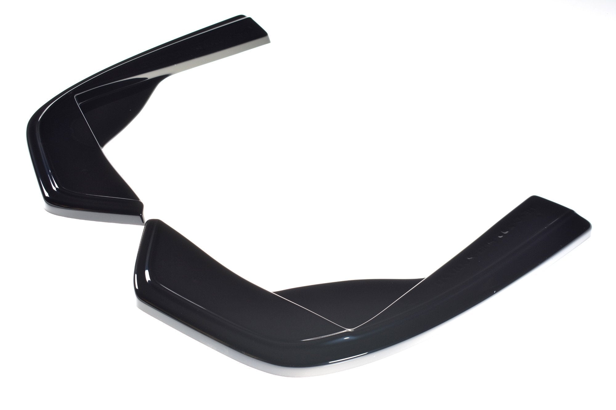 Maxton Design Heck Ansatz Flaps Diffusor passend für Mercedes-AMG C 43 Limousine W205 Facelift schwarz Hochglanz