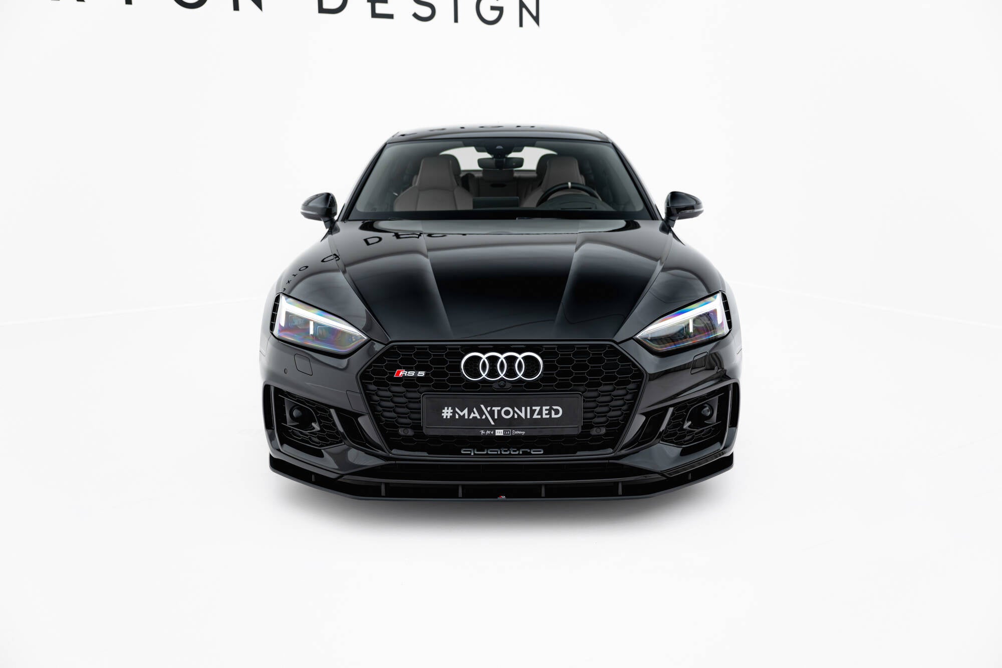 Maxton Design Street Pro Street+ Spoilerlippe Front Ansatz passend für Audi RS5 Coupe / Sportback F5