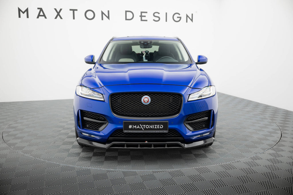 Maxton Design Street+ Spoilerlippe Front Ansatz passend für Jaguar F-Pace R-Sport X761 schwarz Hochglanz