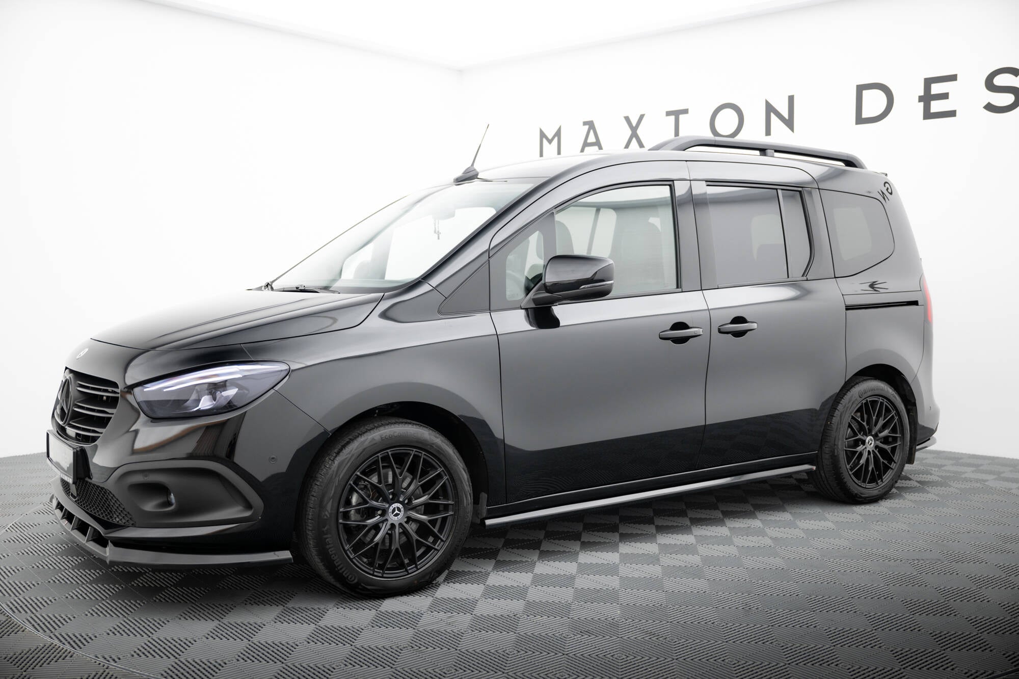 Maxton Design Street+ Seitenschweller Leisten passend für Mercedes-Benz T W420 schwarz Hochglanz