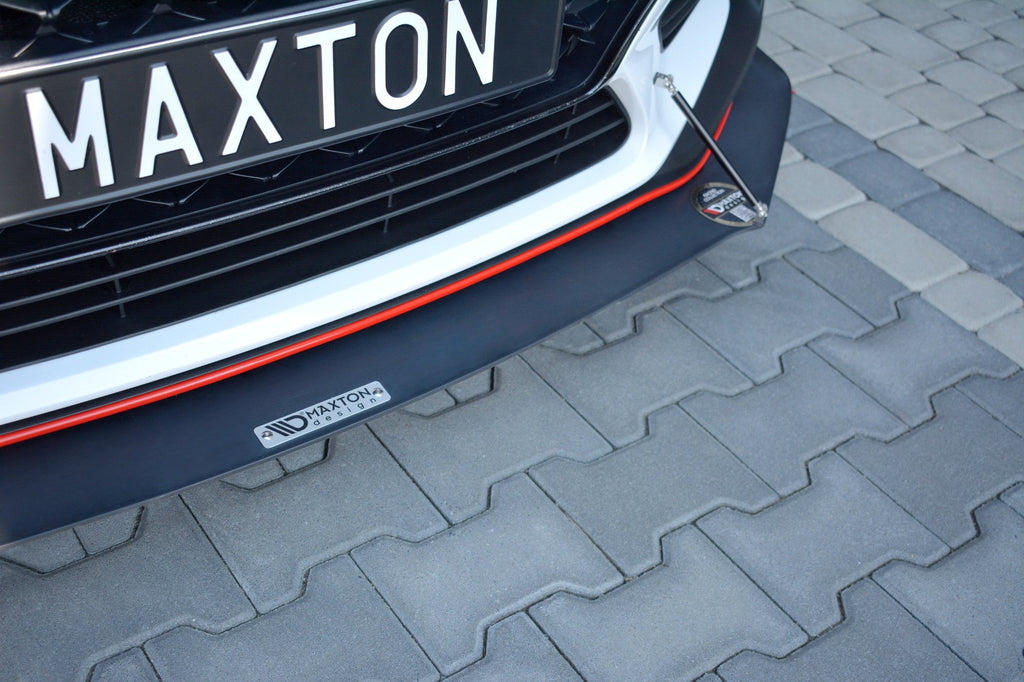 Maxton Design Racing Street+ Spoilerlippe Front Ansatz passend für HYUNDAI I30 Mk3 N