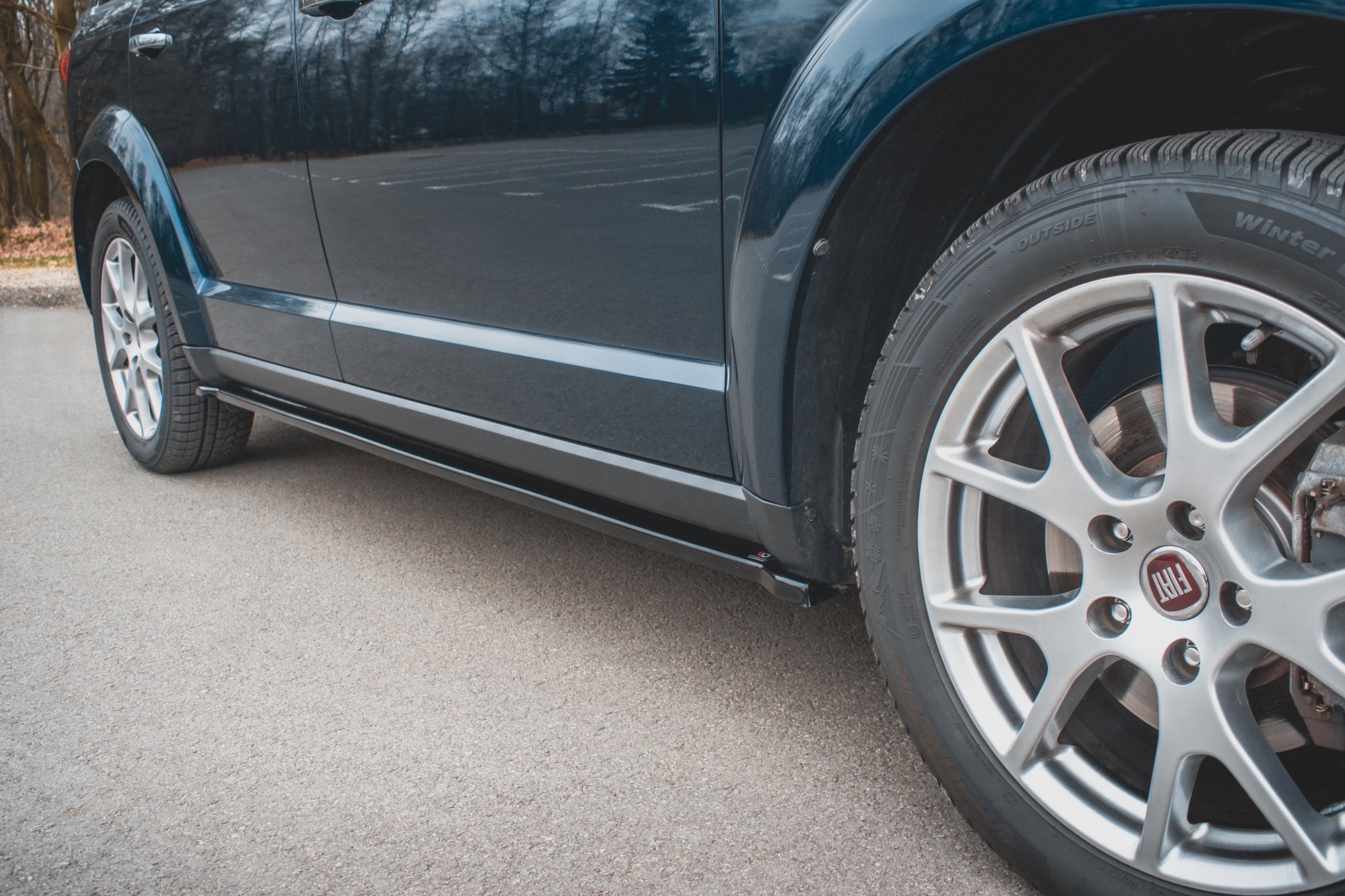 Maxton Design Street+ Seitenschweller Leisten passend für Fiat Freemont schwarz Hochglanz