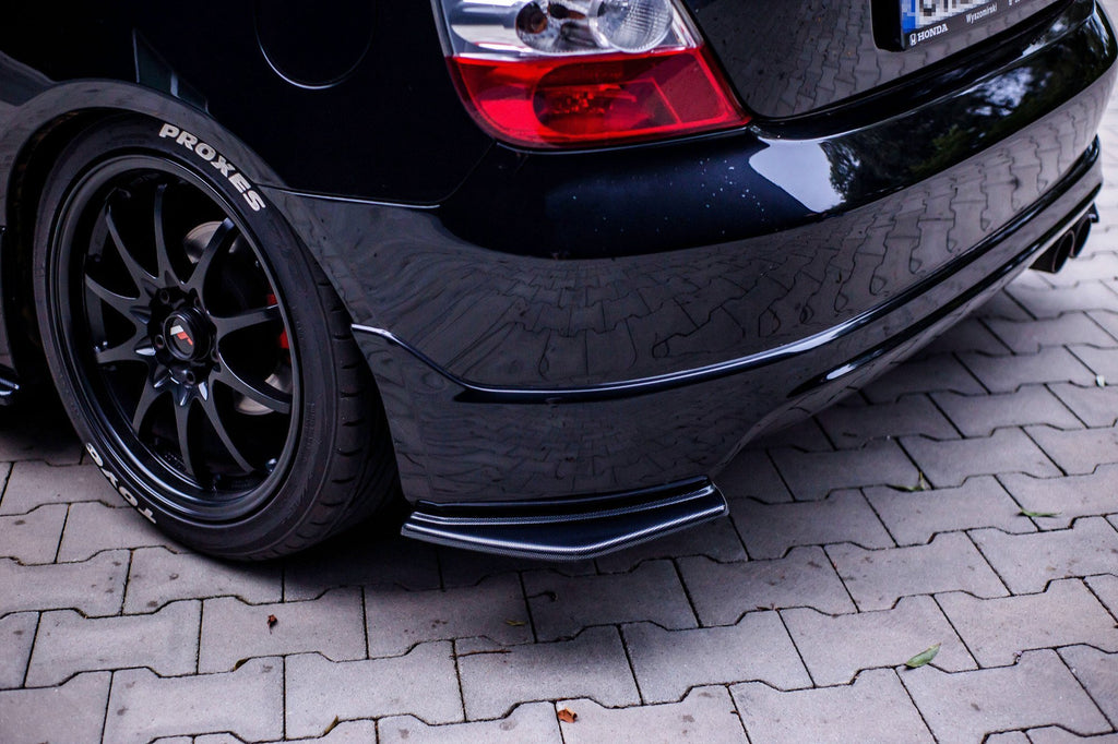 Maxton Design Heck Ansatz Flaps Diffusor passend für AUDI HONDA CIVIC EP3 (MK7) TYPE-R/S FACELIFT schwarz Hochglanz