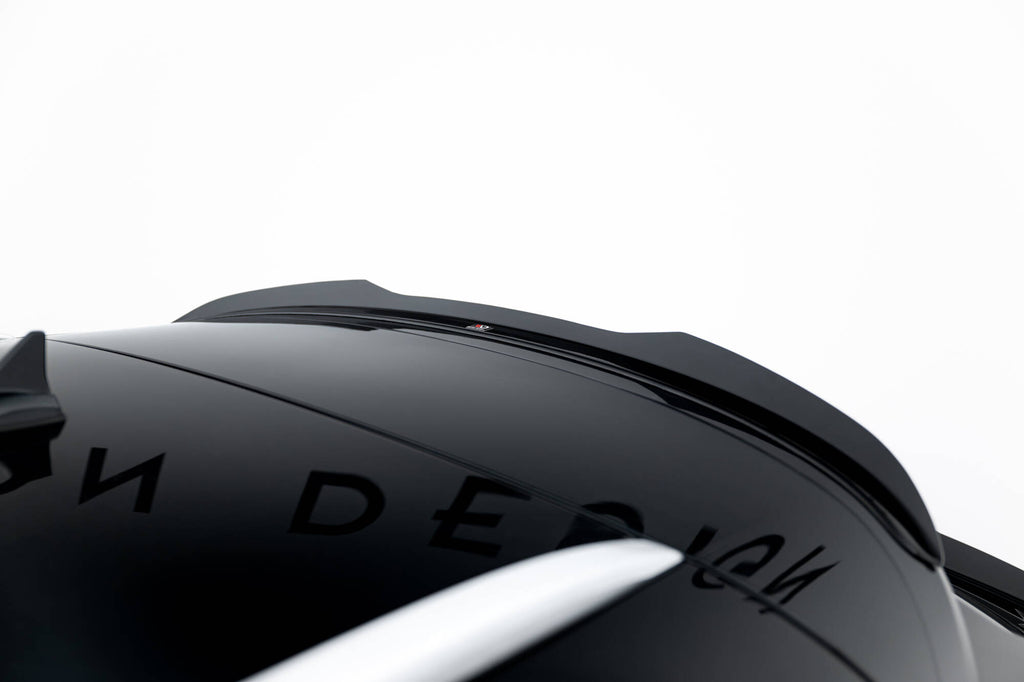 Maxton Design Höher Spoiler CAP passend für Maserati Levante GT Mk1 Facelift schwarz Hochglanz