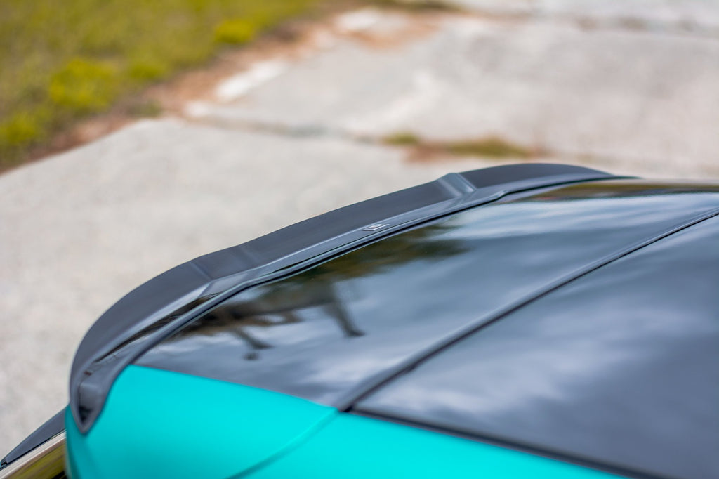 Maxton Design Spoiler CAP passend für Volvo V40 schwarz Hochglanz