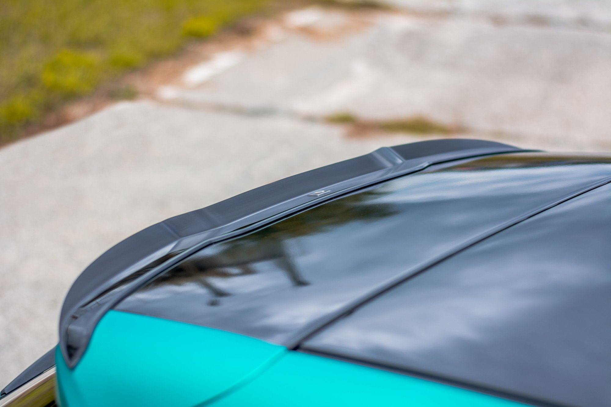 Maxton Design Spoiler CAP passend für Volvo V40 schwarz Hochglanz