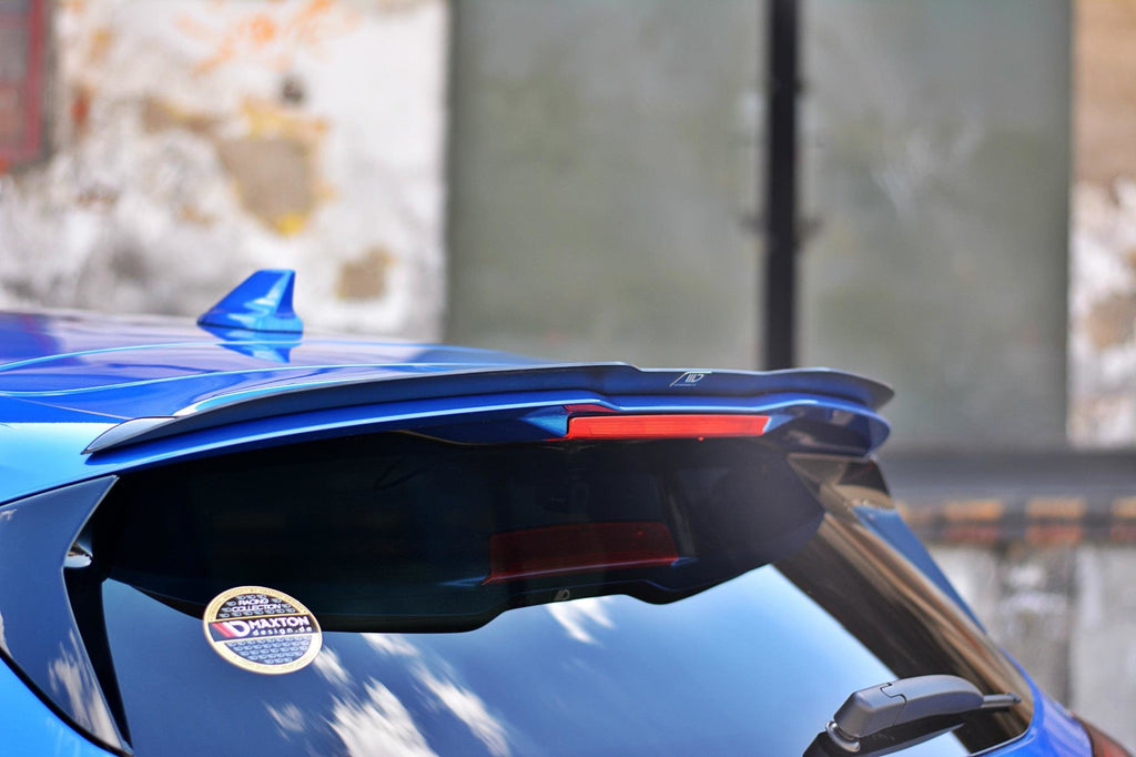 Maxton Design Spoiler CAP V.1 passend für Ford Focus Hatchback ST-Line Mk4 schwarz Hochglanz