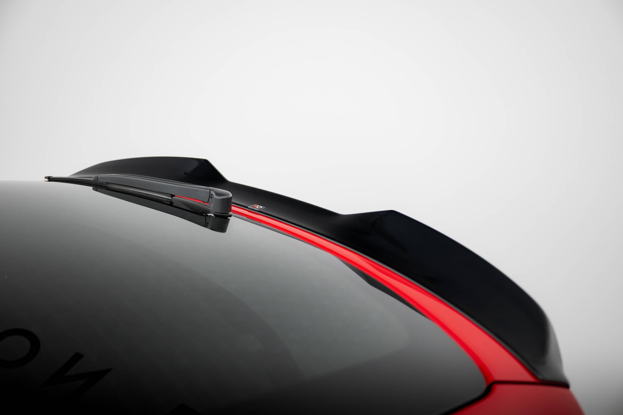 Maxton Design Spoiler CAP 3D passend für Skoda Enyaq Coupe iV RS schwarz Hochglanz