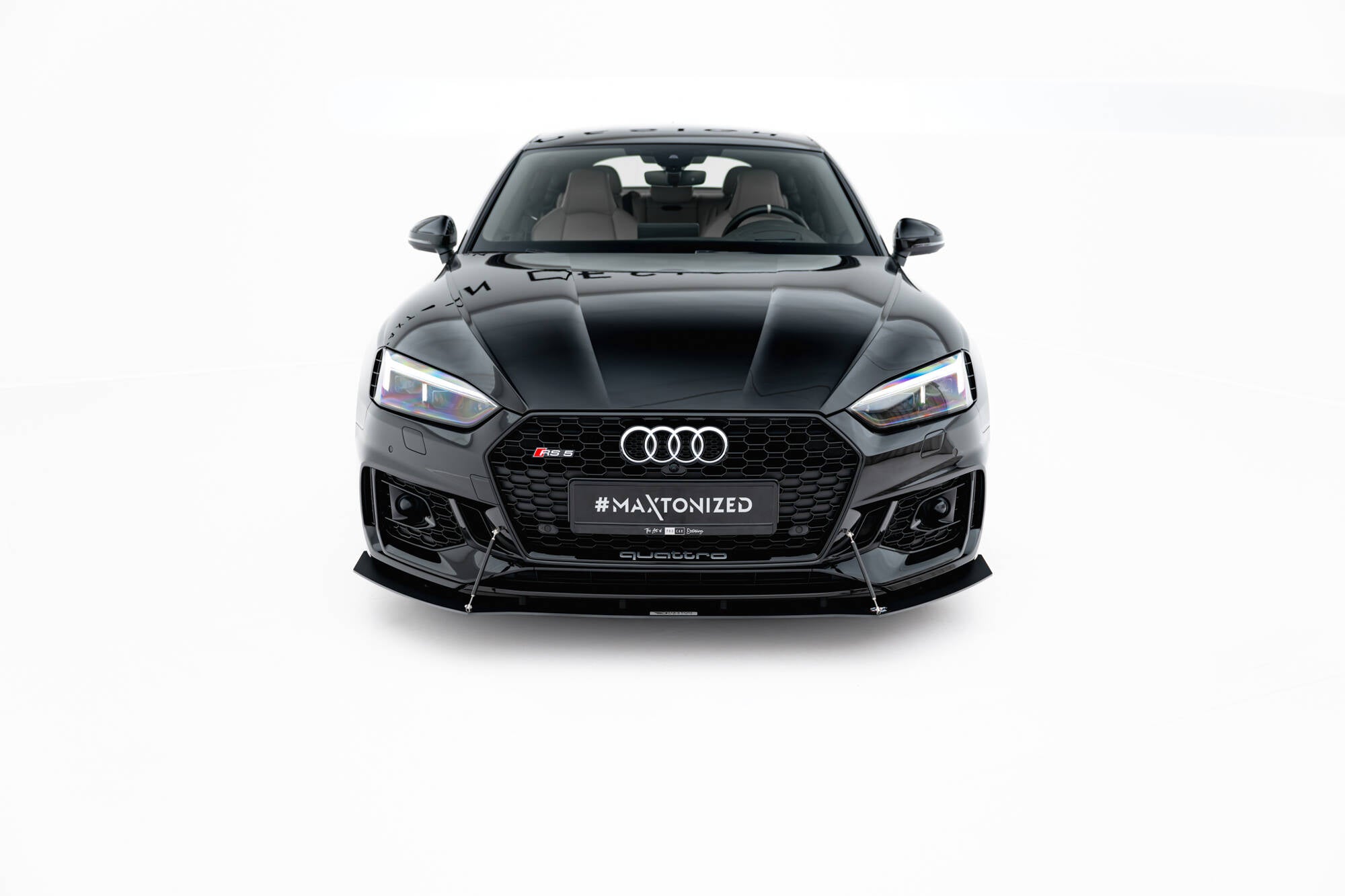 Maxton Design Sport Street+ Spoilerlippe Front Ansatz V.1 passend für Audi RS5 Coupe / Sportback F5
