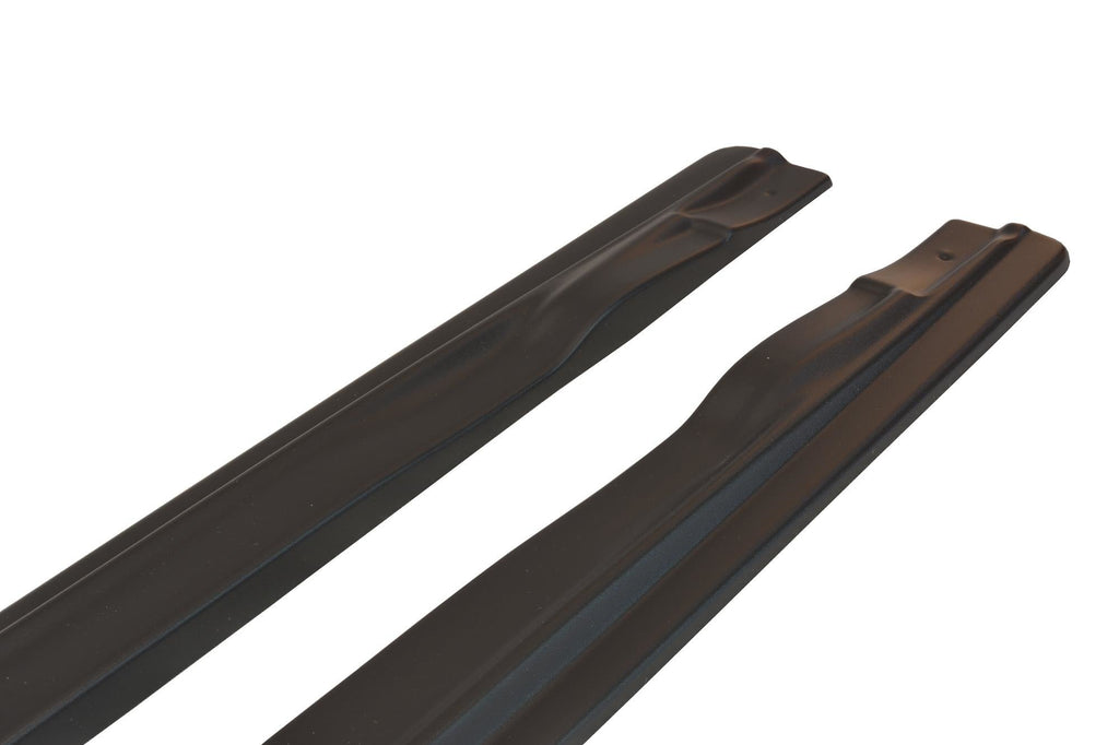 Maxton Design Seitenschweller Ansatz für AUDI A6 C6 S-LINE FL SEDAN schwarz Hochglanz