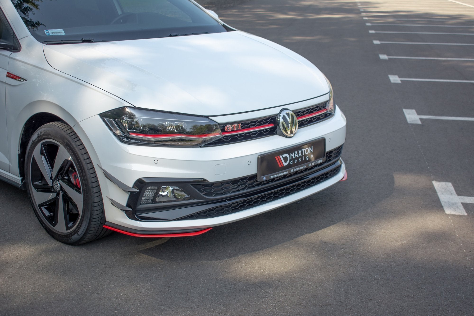 Maxton Design Front Ansatz für Seite VW Polo GTI / R-line Mk6