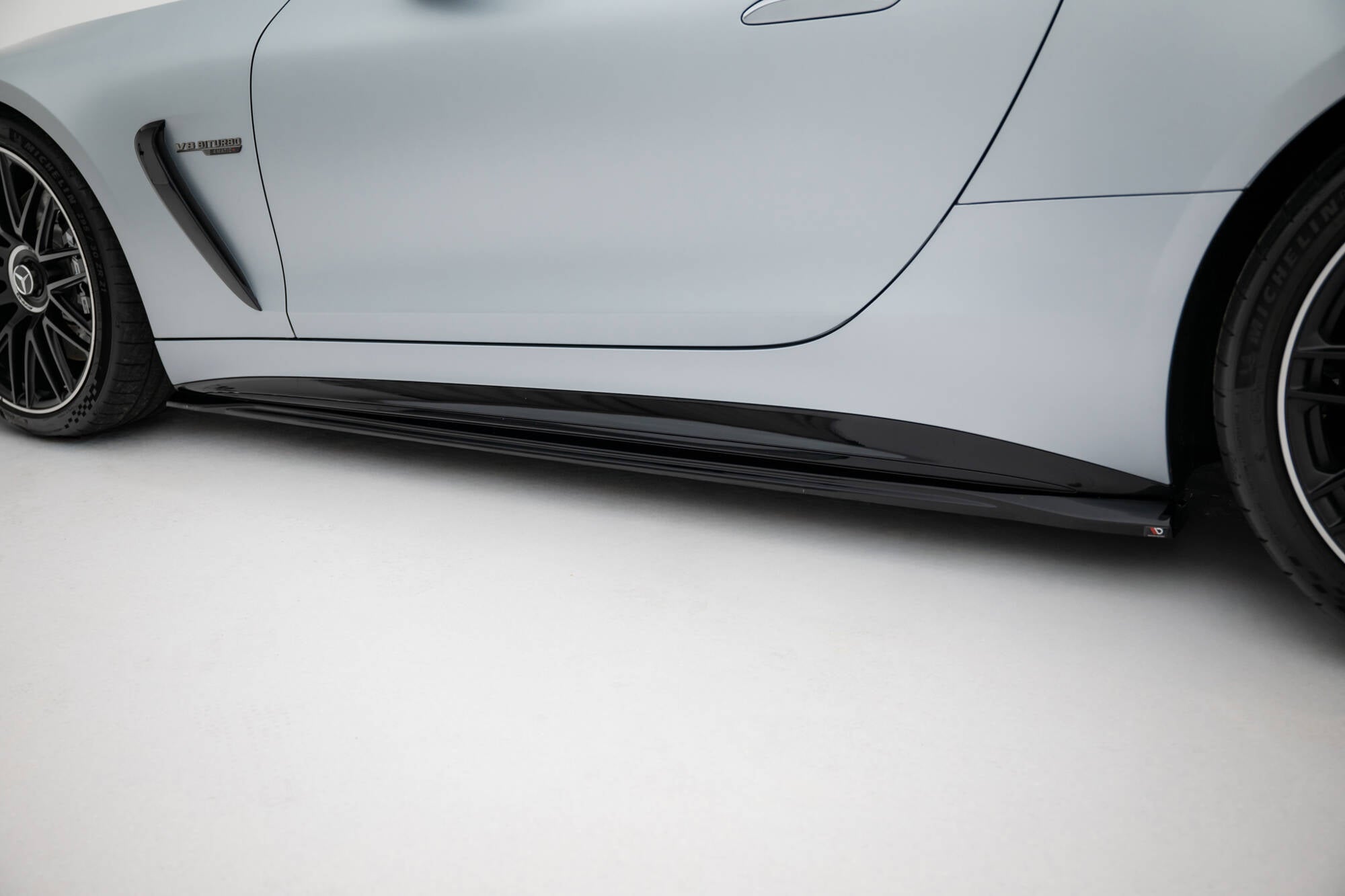 Maxton Design Street+ Seitenschweller Leisten passend für V.1 passend für Mercedes-AMG GT 63 / 55 / 63 S E Performance C192 schwarz Hochglanz